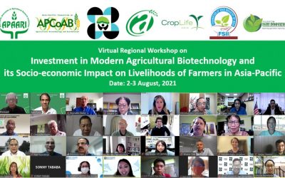 Virtual Regional Workshop on Investment in Modern Agricultural Biotechnology and its Socio-Economic Impact on Livelihoods of Farmers in Asia-Pacific – August 02-03, 2021