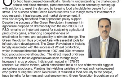 Gene editing revolutionizing agriculture through improvement in crops – Yugmarg – 2 Dec, Pg 9, Chandigarh & Haryana